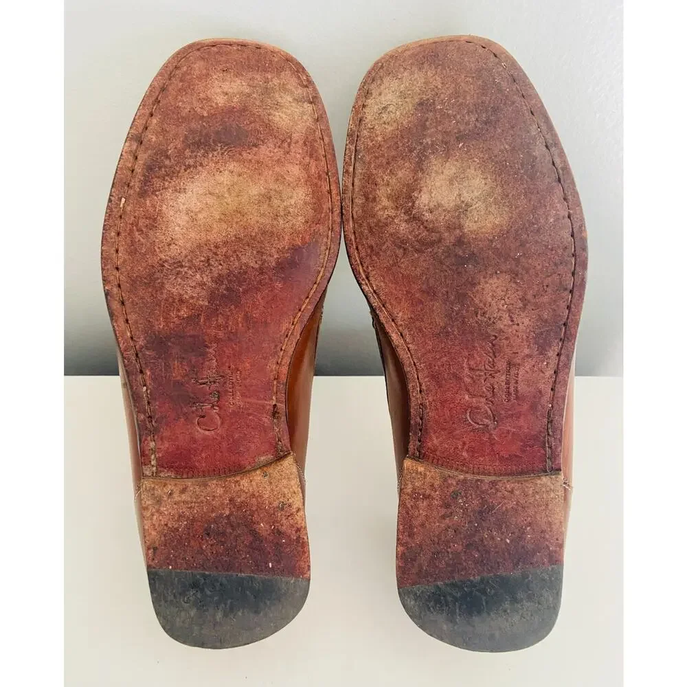 Vintage Cole Haan Collection Ostrich Loafers Made In Italy Men's 8.5M C05976